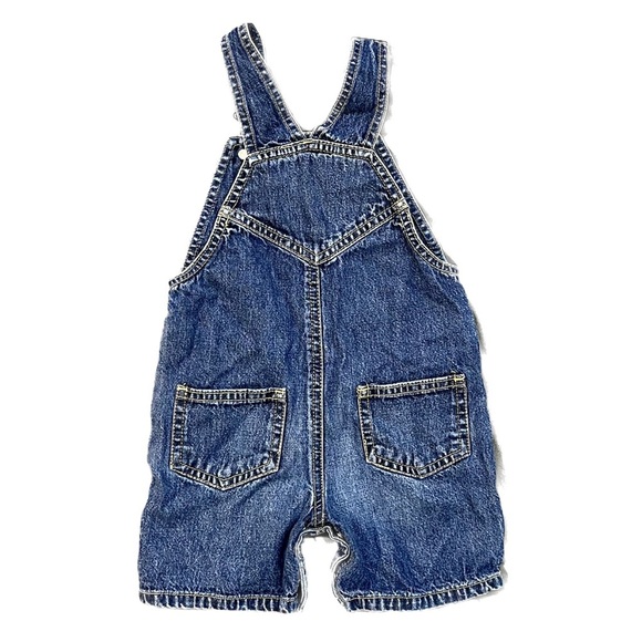 Carter’s Handsome Like Daddy Boys Distressed Patched Overalls Size 18 Months - Picture 4 of 5
